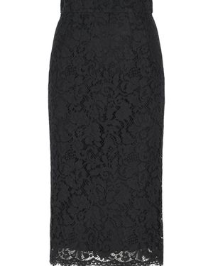 Dolce & Gabbana Cotton Blend Skirt - Black