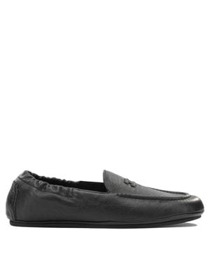 Celine Adam Leather Loafers - Black