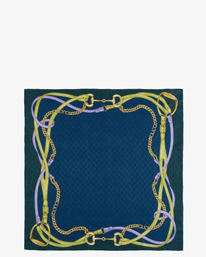 Gucci Silk Foulard - Blue