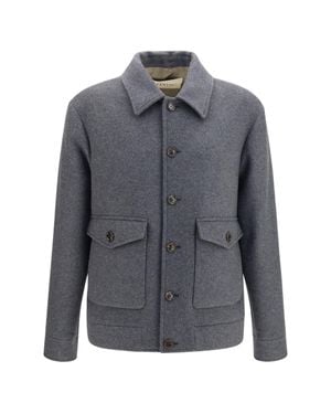 Valentino Wool And Cashmere Jacket Dark - Gray