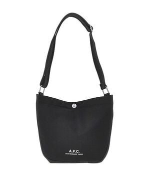 A.P.C. Journal Water-Repellent Canvas Bag - Black