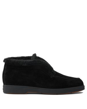 Santoni Fortune Loafers - Black
