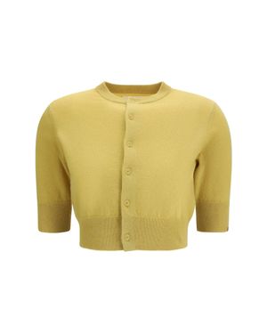 Extreme Cashmere Cropped Cardigan N°474 Super Little - Yellow