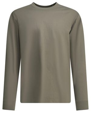 Goldwin "Cooling Aquora L/S" Crewneck T-Shirt - Green