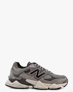 New Balance 9060 Low-Top Mesh Trainers - Grey
