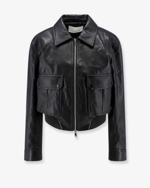 Frankie Shop Faux Leather Jacket - Black