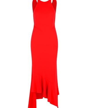 ANDAMANE 'Carmen' Polyester Dress - Red
