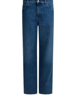 Miu Miu Five-Pocket Wide-Leg Jeans - Blue