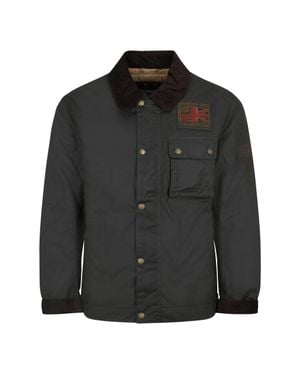 Barbour Down Jacket Sage - Black