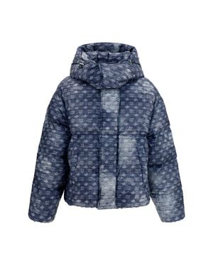 DSquared² Monogram Puffer Jacket - Blue