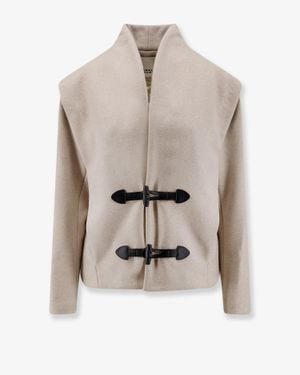 Isabel Marant Toria Wool And Cashmere Coat - White