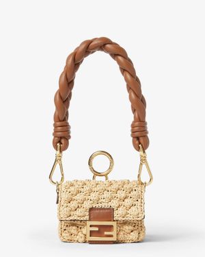 Fendi "Baguette Charm" Mini Handbag - Metallic