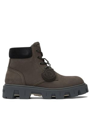 Moncler "Peak City" Lace-Up Boots - Black