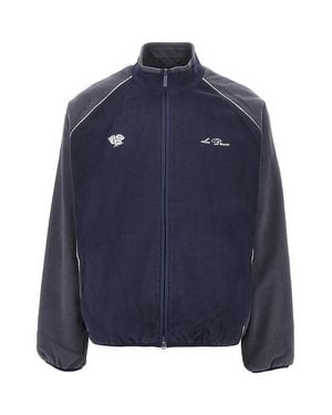 Les Deux Fleece Track Jacket - Blue