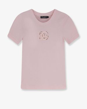 Dolce & Gabbana Cotton T-Shirt - Pink