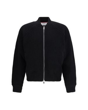 Thom Browne Knit Bomber Jacket - Black