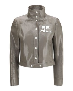 Courreges Vinyl Jacket Reedition - Grey