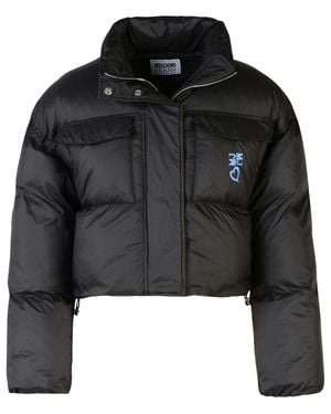 Moschino Crop Down Jacket - Black