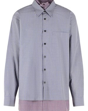 Dries Van Noten Cotton Shirt - Blue