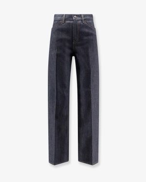 Loro Piana Max Trousers Cotton And Cashmere Jeans - Blue