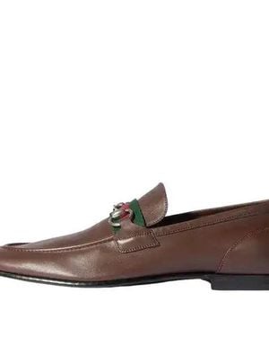 Gucci Como Loafers - Brown