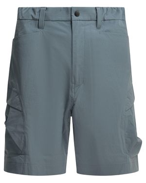 OAKLEY FACTORY TEAM BY BRAIN DEAD "Wide" Cargo Shorts - Blue
