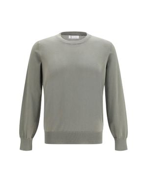Brunello Cucinelli Cotton Jumper - Grey
