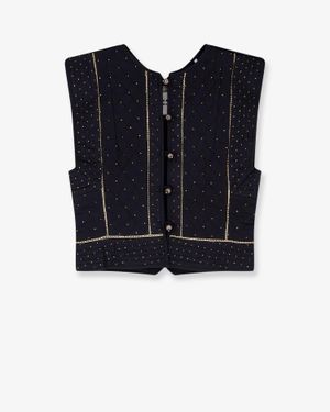 Isabel Marant Marant Etoile Volana Padded And Quilted Vest - Blue