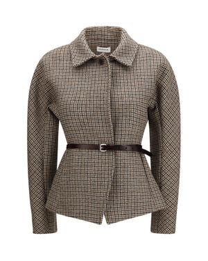 P.A.R.O.S.H. Houndstooth Blazer - Grey