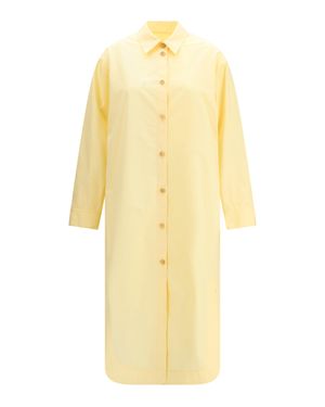KHAITE Gloria Dress Pale - Yellow