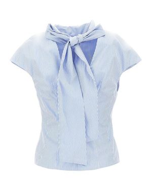 ARMARIUM 'Arielle' Striped Poplin Top - Blue
