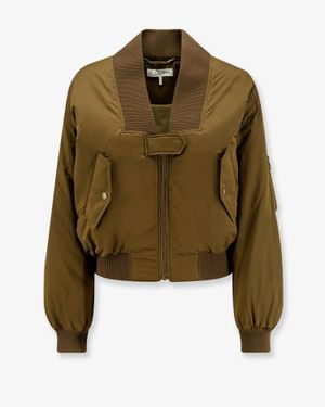 Chloé Nylon Bomber Jacket - Green