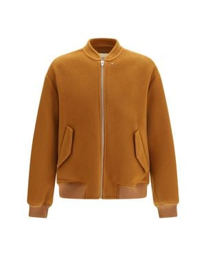 Valentino Virgin Wool And Cashmere Jacket Violin - Brown