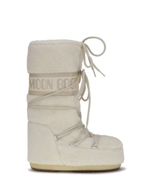 Moon Boot Icon Teddy Boots - White