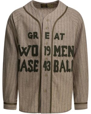 Kapital Great Baseball Overshirt Jacket - Gray