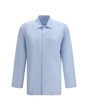 Umit Benan Shirt Havana Silk - Blue