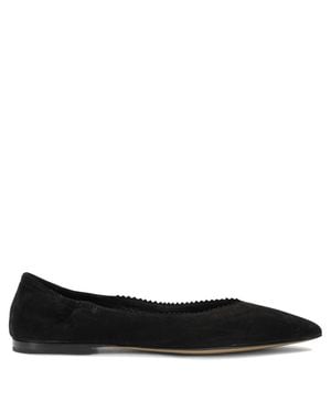 Pomme D'or Suede Leather Ballerinas - Black