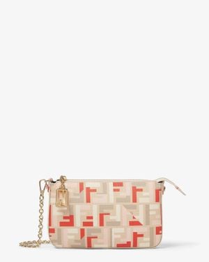 Fendi "Baguette" Crossbody Pouch - Pink