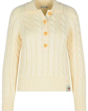 Bally Ivory Extrafine Merino Wool Sweater - Natural
