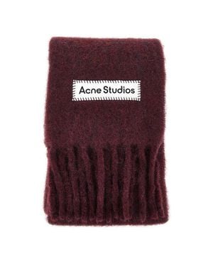 Acne Studios Mohair-Blend Scarf - Purple