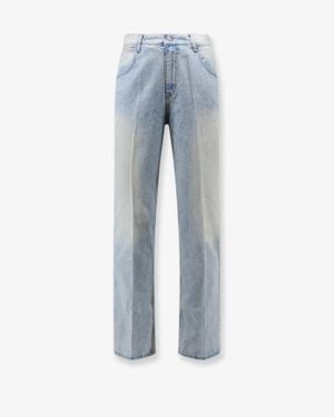Tonywack Flared-Leg Cotton Jeans Faded Light - Blue
