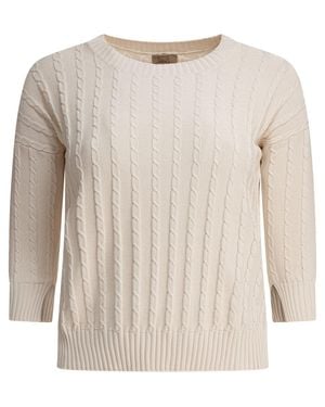 Rakku Andalusia Calce Cotton Knitwear - Natural