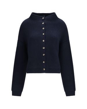 KHAITE Marjorie Cardigan Deep - Blue