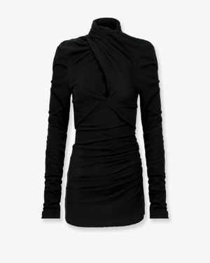 Entire studios Grés Stretch Cotton Top - Black