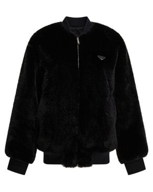 Prada Re-Nylon Reversible Bomber Jacket - Black