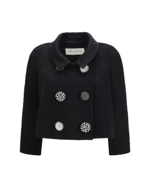 Dries Van Noten Cropped Jacket - Black