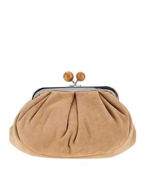 Weekend by Maxmara Leather Small 'Pasticcino' Bag - Natural