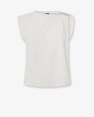 Pinko Stretch Cotton Melody Top - White