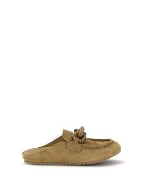 Pedro Garcia Bilma Mules Alpaca Castoro-Tortoise - Metallic