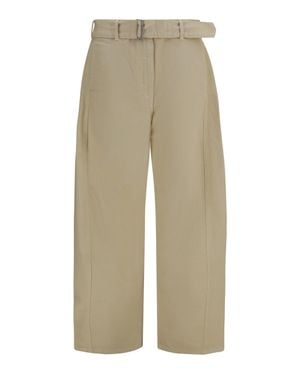 Magda Butrym Wide-Leg Denim Trousers - Natural